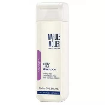 Шампунь для волос Marlies Moller Strength, 200 мл, мягкий для ежедневного применения