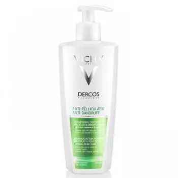 Шампунь для волос Vichy Dercos Anti-dandruff, 390 мл, от перхоти для нормальных и жирных волос