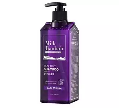 Шампунь MilkBaobab Sensitive Shampoo Baby Powder 500ml