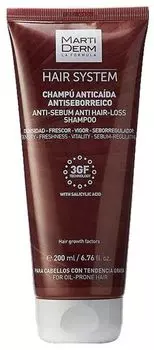 Шампунь против выпадения волос Martiderm "Анти-себорея" 200 мл