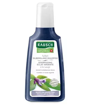 Шампунь RAUSCH сильвер с экстрактом шалфея, для осветленных и седых волос 200 мл