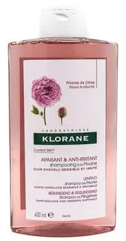Шампунь успокаивающий Klorane с органическим экстрактом пиона 400 мл