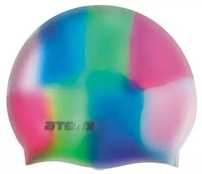Шапочка для плавания Atemi, мультиколор, силикон., MC205