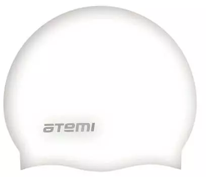 Шапочка для плавания Atemi, силикон, белая, SC308