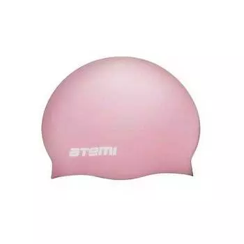 Шапочка для плавания Atemi, силикон, розовая, SC305