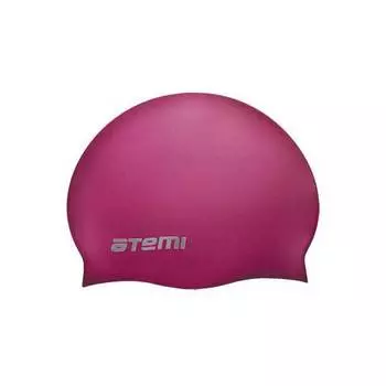 Шапочка для плавания Atemi, силикон, вишневая, SC304