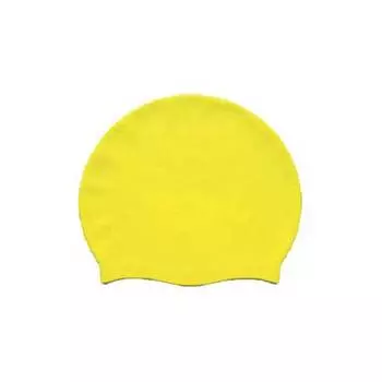 Шапочка для плавания Atemi, силикон, желтая, SC307
