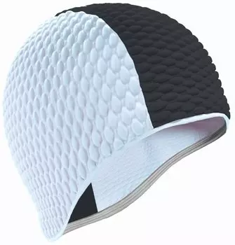 Шапочка для плавания Indigo Bubble муж черн/бел C1