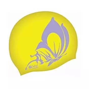 Шапочка Для Плавания Silicone Indigo Scbt100/106 Рис Бабочка Жёлтый