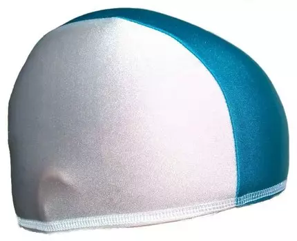 Шапочка для плавания ткань Lucra SM комб Бел /Голуб