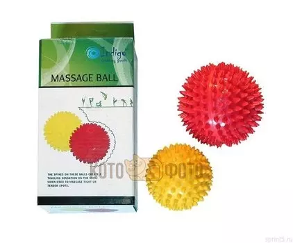 Шарики массажные 2шт в к-те d7,5см и 9см (ПВХ) Indigo IR97412