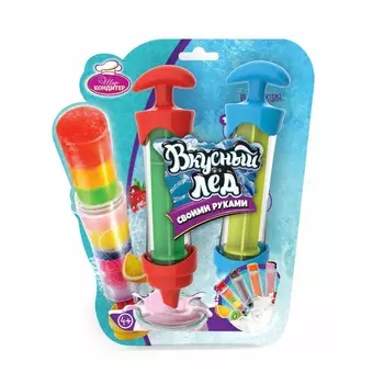 ШЕФ-КОНДИТЕР Вкусный лёд (2 шприца) блистер 20х23,5х5 см.