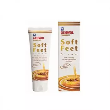 Шелковый крем для ног Gehwol Soft Feet Creme Молоко и мед, 125 мл, с гиалуроновой кислотой