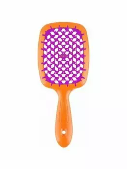 Щетка Janeke Superbrush малая, фиолетово-оранжевая, 17.5х7х3 см