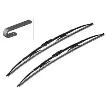 Щетка стеклоочистителя комплект BOSCH Twin 704, 700 мм / 650 мм, бескаркасная, 2 шт, 3397010211