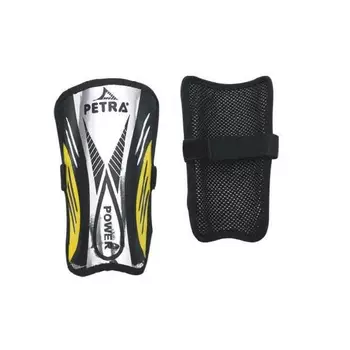 Щитки футбольные INDIGO, 1502, Черно-желтый, M-L