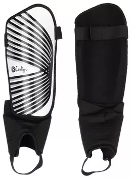 Щитки футбольные INDIGO с защитой щиколотки 1509 M Черно-белый