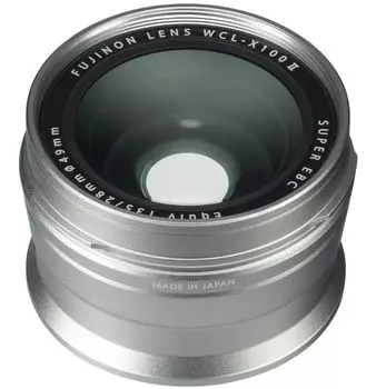 Широкоугольный конвертер Fujifilm WCL-X100 II для X100, серебристый