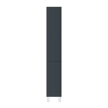 Шкаф-колонна, напольный, правый, 30 см AM.PM GEM M90CSR0306GM, двери, push-to-open, цвет: графит матовый