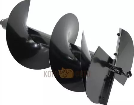 Шнек однозаходный для грунта DDE мотобура (однозаходный, ф = 250 мм, L = 800 мм)