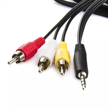 Шнур Atcom 3.5шт-3RCA 1м