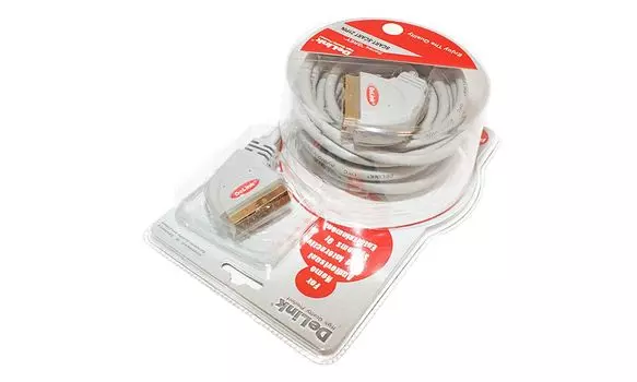 Шнур Delink SCART-SCART 7,0м Grey