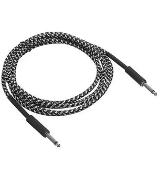 Шнур гитарный L'espoir FC-03 BK Jack - Jack длина 3м чёрный с белым