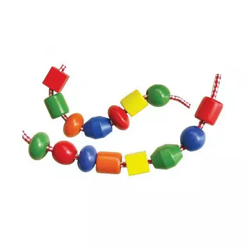 Шнуровка Бусы 30дет в банке VIGA 58466