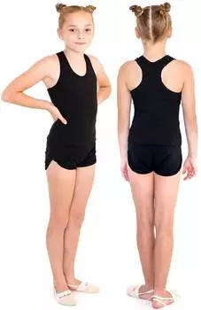 Шорты гимнастические детские INDIGO c окантовкой, SM-196, Черный, 40