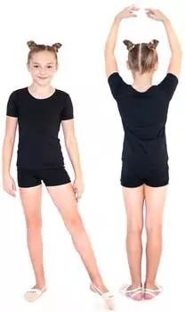 Шорты гимнастические детские INDIGO, SM-127, Черный, 34