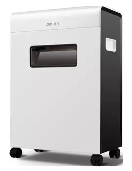 Шредер Deli 9901 белый/черный