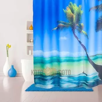 Штора для ванной комнаты Iddis Maldivian 630P18Ri11