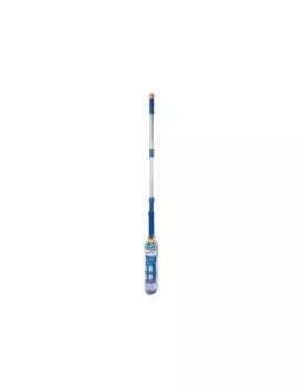 Швабра самоотжимная, скручивающийся отжим, МОП из микрофибры, телескоп. черенок 96см, ЛАЙМА, 601471