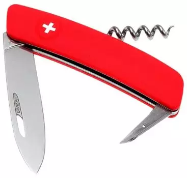 Швейцарский нож SWIZA D01 Standard, 95 мм, 6 функций, красный