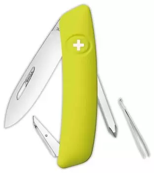 Швейцарский нож SWIZA D02 Standard, 95 мм, 6 функций, салатовый