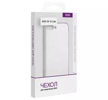 Силиконовая накладка для INOI 5/5 lite 2021 прозрачный