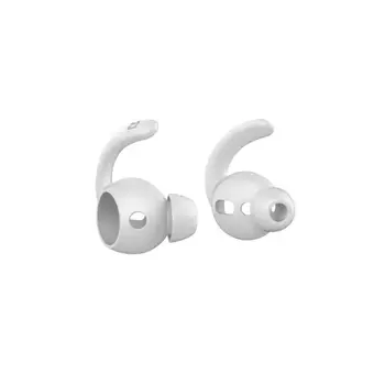 Силиконовые амбушюры Deppa Hooks для AirPods, ушной крюк, 2 пары, белый 47103