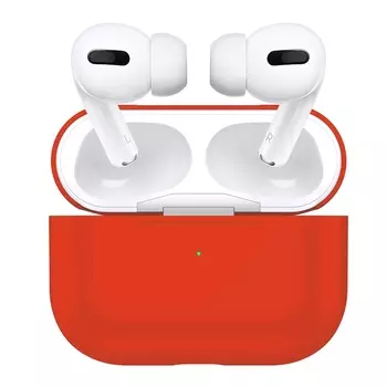 Силиконовый чехол BoraSCO для AirPods Pro, красный