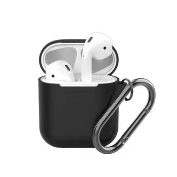 Чехол силиконовый Deppa для AirPods черный