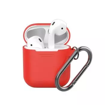 Силиконовый чехол Deppa для AirPods красный