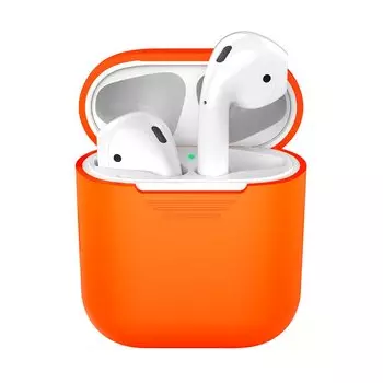 Силиконовый чехол Deppa для AirPods orange