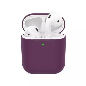 Силиконовый чехол Deppa Ultra Slim для AirPods 1/2, бургунди