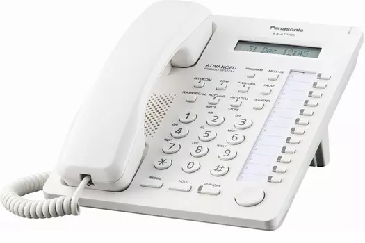 Системный телефон Panasonic KX-AT7730RU белый