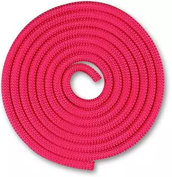 Скакалка для художественной гимнастики Утяжеленная 180 г INDIGO, SM-123, Фуксия, 3 м