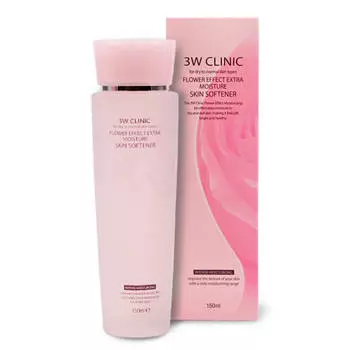 Скин-тоник для лица 3W Clinic Flower Effect Extra Moisture Skin Softener, 150 мл
