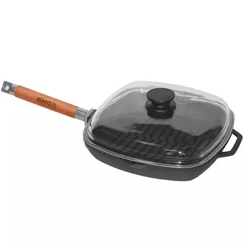 Сковорода-гриль с крышкой Биол 1028С 28x28 см