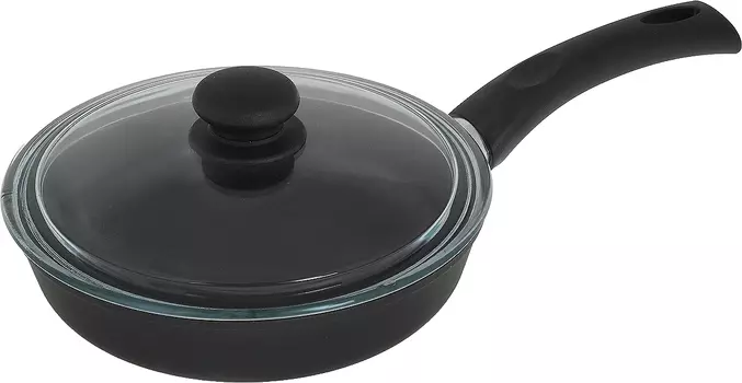 Сковорода с крышкой НЕВА МЕТАЛЛ ПОСУДА 28 см Алюм 7728