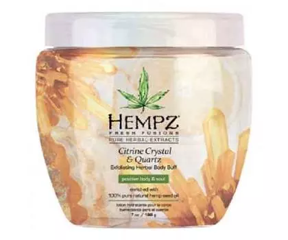 Скраб для тела Hempz с мерцающим эффектом Желтый Кварц