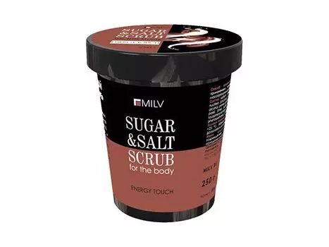 Скраб для тела Milv сахарно-солевой Кофе 250 г