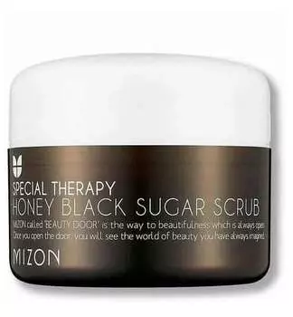 Скраб с черным сахаром MIZON Honey Black Sugar Scrub 80мл